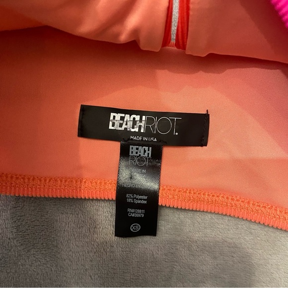 New! Beach Riot riza magenta colorblock top 24986 - Picture 6 of 9